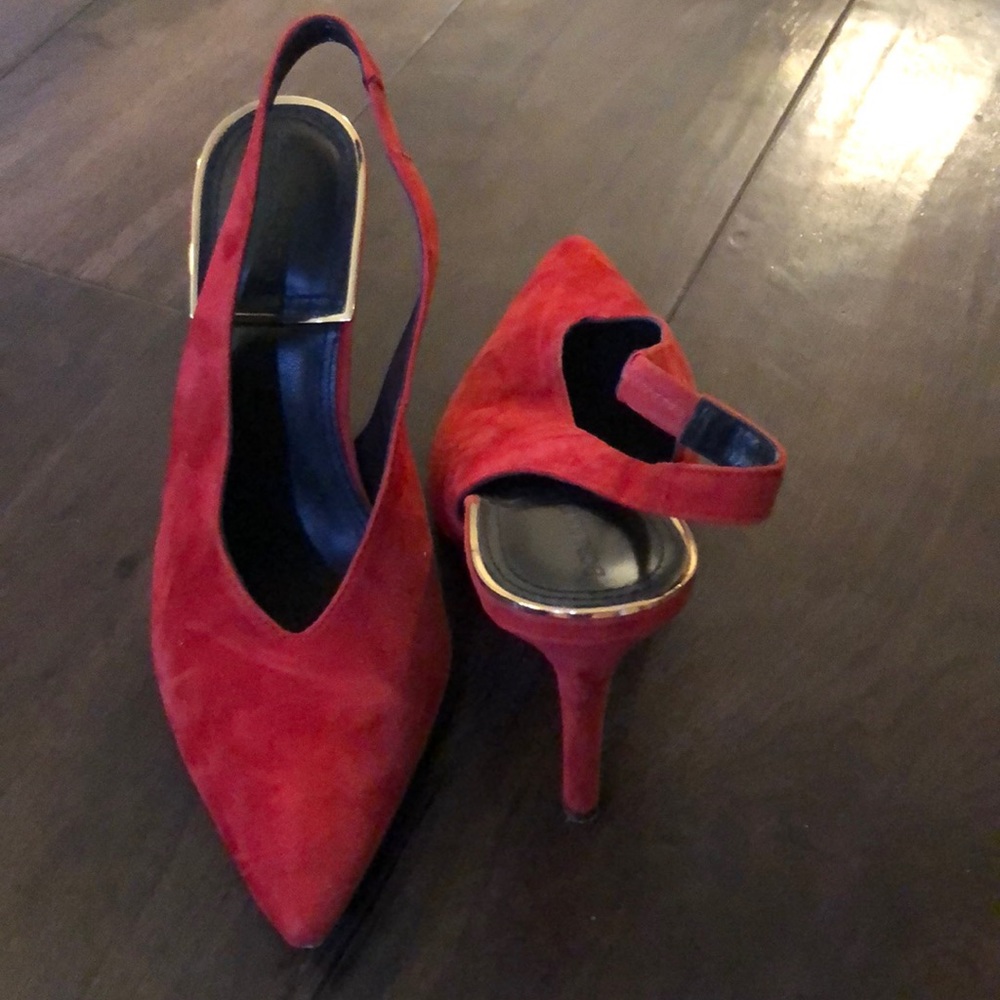 Red BCBG heels